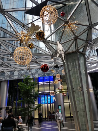 Christmas ornaments at Rialto Tower, Melbourne