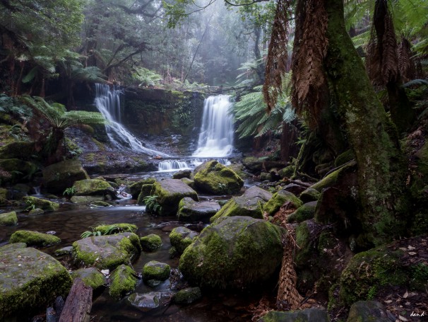 Waterfall in the mist