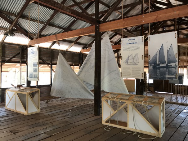 Sailmaking display, Broome Historical Museum