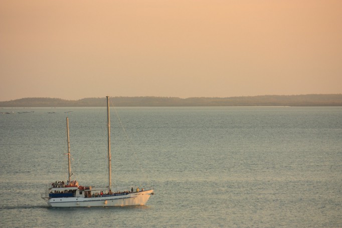 Pearl Lugger on a sunset cruise