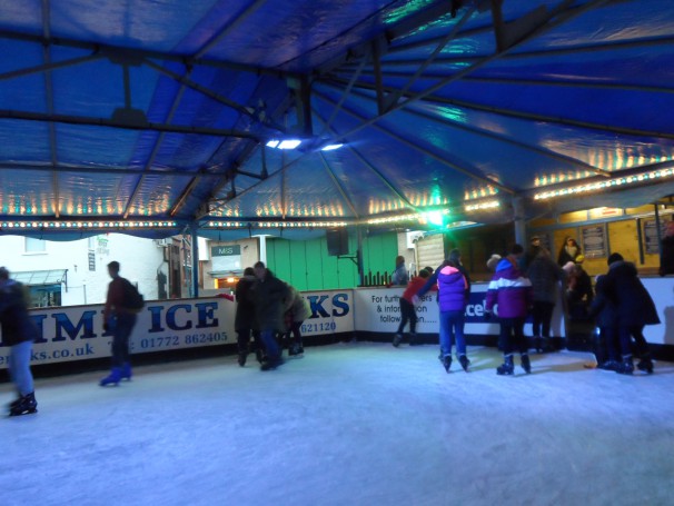 Ice rink in Perth City Centre Scotland
