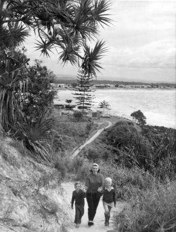 Walking in Burleigh Head National Park, Gold Coast, August 1960
