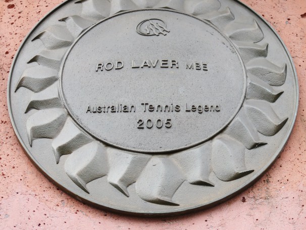 Rod Laver plaque - Roma Street Parkland, Brisbane City