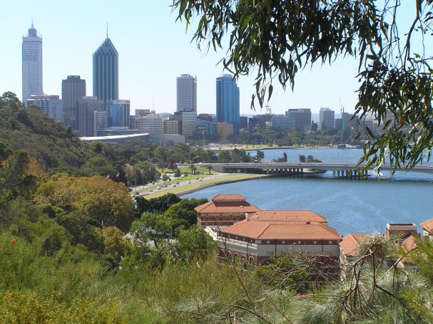 Perth City Centre as seen fom Botanical Garden