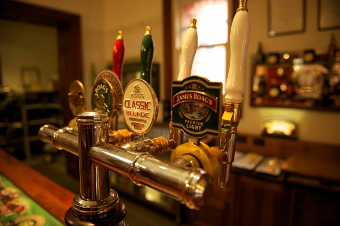 Boags Brewery taps