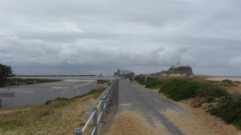Newcastle beach walk