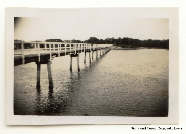 Brunswick Heads footbridge c1948