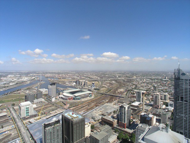 Perth is 2710KM straight on - Rialto tower Melbourne