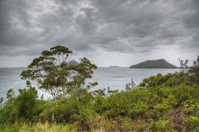 Port Stephens entrance from Lighthouse Hill