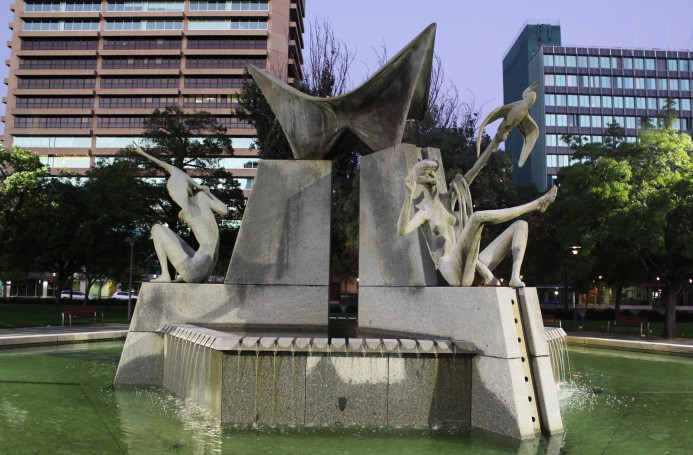 Fountain in Victoria Square, Adelaide City
