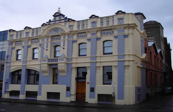 Beautifully restored and painted commercial building in the city centre of Launceston.