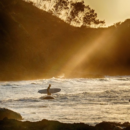 Last surf for the day