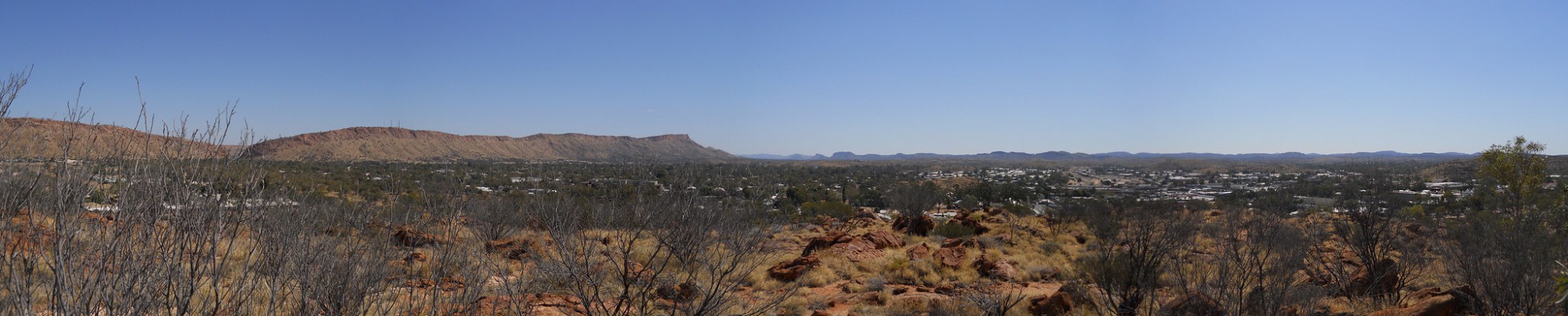 alice springs panorama from the olive pink botanic gardens