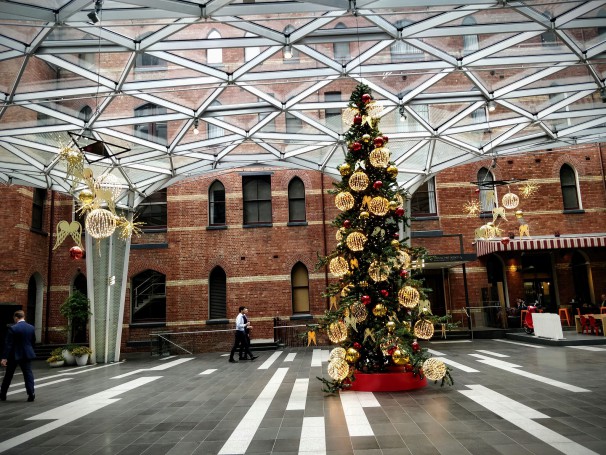Christmas tree at Rialto Tower, Melbourne