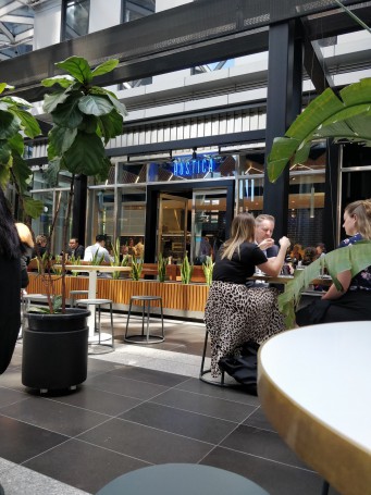 Outdoor seating - Rustica Bakery Cafe, Rialto Towers, Melbourne