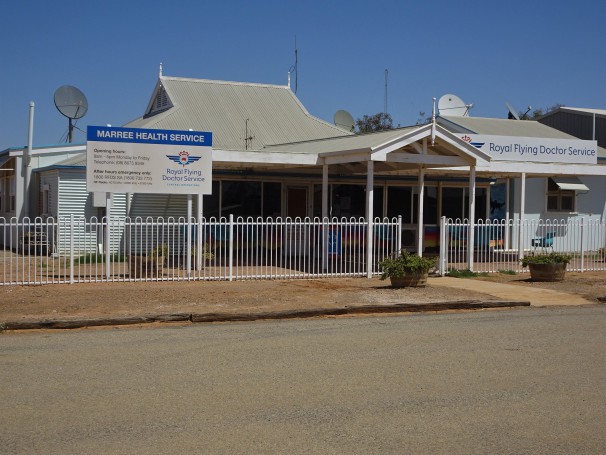 Marree. The Royal Flying Doctor Service offices.