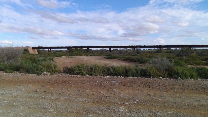 Part of the old Ghan railway
