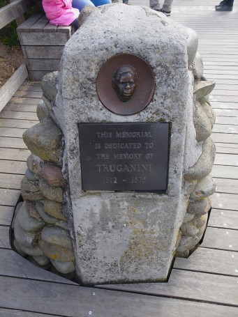 Bruny Island. A memorial to Truganini the last of the Tasmanian Aboriginals who died in 1876. On The Neck isthmus.