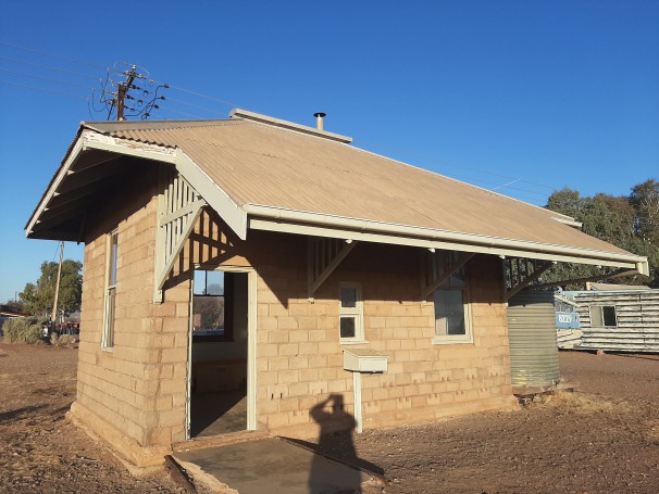 Parachilna Railway Station. On the Old Ghan railway line to Oodnadatta and Alice Springs.