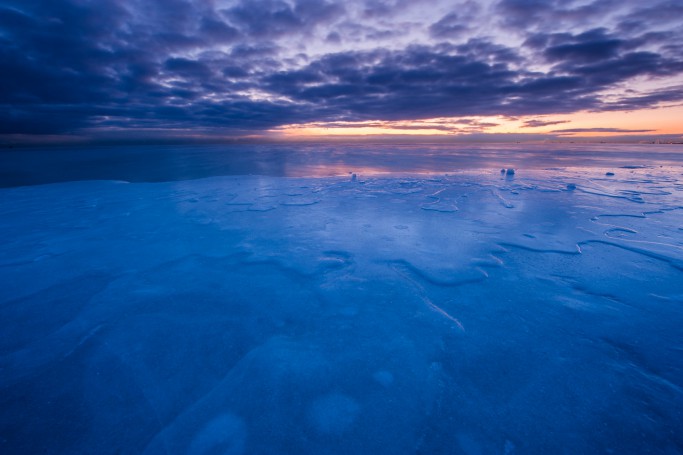 The 31st street jetty, Chicago, January 2010
