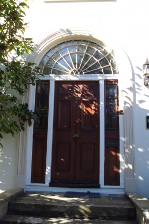 Georgian doorway in Launceston. Tasmania.