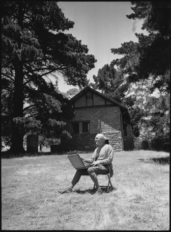 Hans Heysen painting, Hahndorf, photographed by R. Donaldson