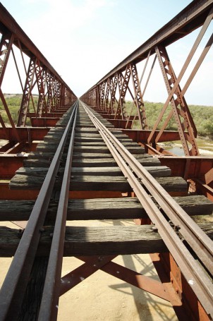 The largrest Old Ghan Rail Bridge