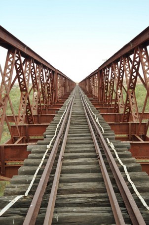 The largrest Old Ghan Rail Bridge