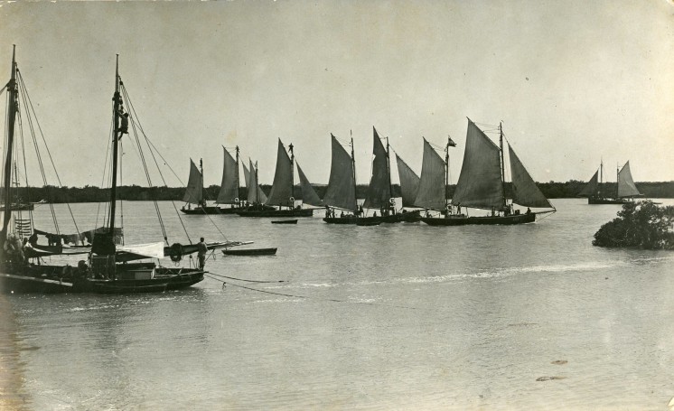 14. Pearling Luggers in the Creek, Broome
