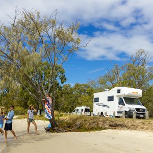 Apollo Euro Deluxe AU Family on Beach near Camper