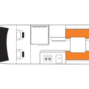 Britz HiTop Campervan – 2 Berth Layout 2 Britz HiTop Campervan – 2 Berth Layout 2
