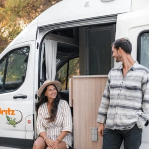 Britz HiTop Campervan – 2 Berth Side View Britz HiTop Campervan – 2 Berth Side View