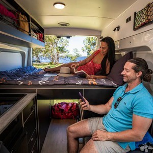 Britz HiTop Voyager 4 Berth – AU Rear Double Bed 2