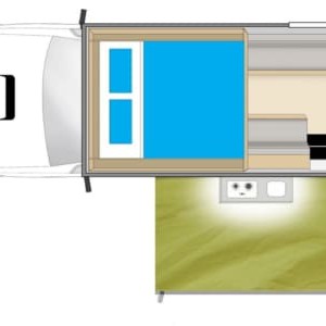 Cheapa 4WD – 2 Berth Layout