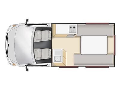 Hippie HiTop Campervan – 2 Berth