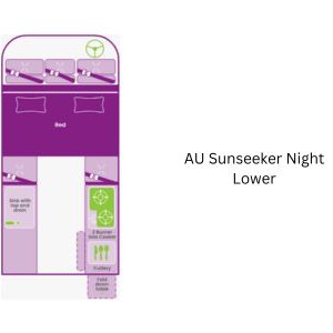 Jucy Chilld Sunseeker 4 Berth AU Floorplan Night Lower