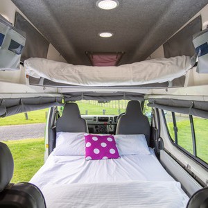 Jucy Chilld Sunseeker 4 Berth AU Interior Overhead Bed Living Area