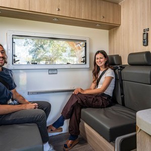 Mighty Big Six AU Couple in Belted Dining Seats