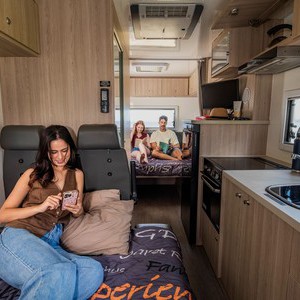 Mighty Big Six AU Friends Relaxing in Front and Rear Bed Areas