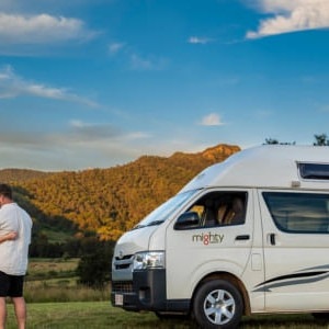 Mighty Double Down Campervan – 4 Berth Side View 2