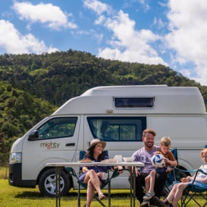 Mighty Double Down Campervan – 4 Berth Side View