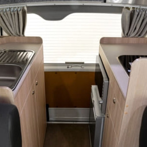 Mighty Double Down Campervan – 4 Berth Sink