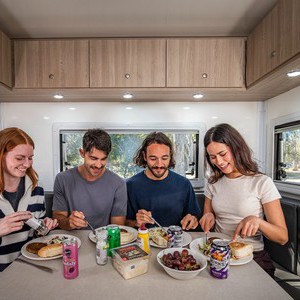 Mighty Double Up AU Group Dining in Rear Lounge