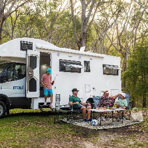 maui Beach 4 Berth AU Exterior Iveco Side Family Campsite