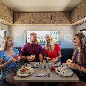 maui Beach 4 Berth AU Interior Rear Dinette Four Adults