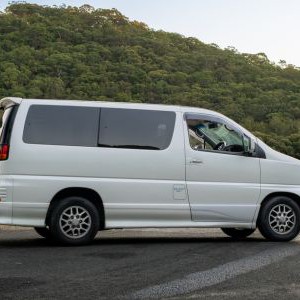 AW SC Campervan – 2 Berth AU Exterior Side Profile By Lake