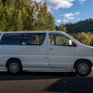 AW SC Campervan – 2 Berth AU Exterior Side View By Water