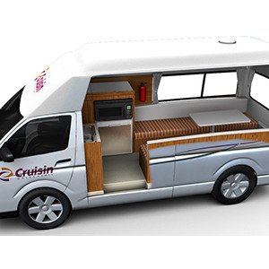 Cruisin HighTop Campervan – 2-3 Berth – cutout day