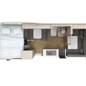 Go Cheap Henty Motorhome – 4 Berth Layout 3