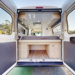 Go Cheap Tamar Motorhome – 2 Berth Back View Go Cheap Tamar Motorhome – 2 Berth Back View